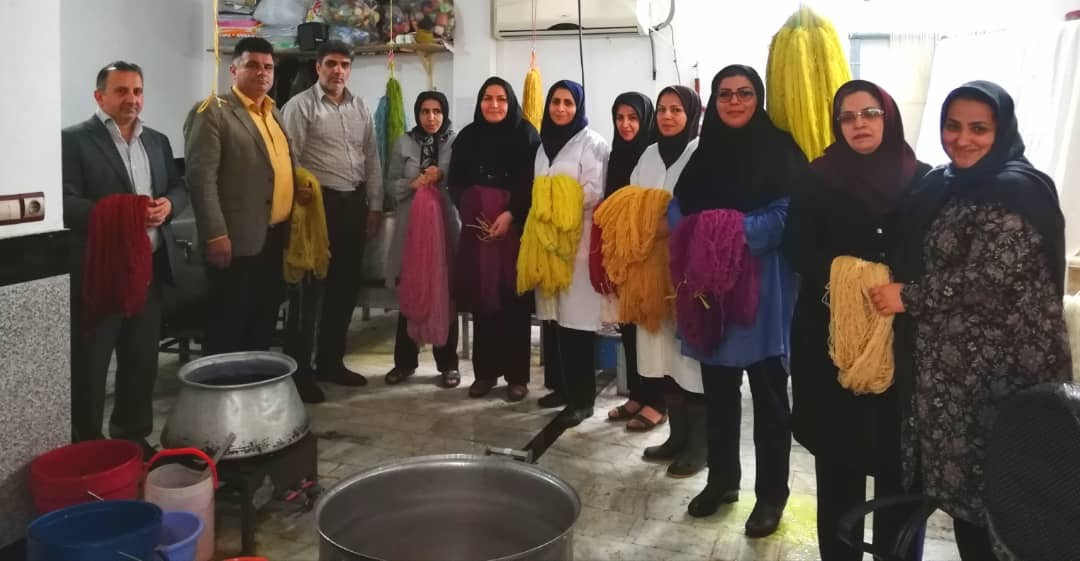 شروع رنگرزی طبیعی برای اولین بار در استان مازندران زیر نظر اتحادیه فرش دستباف